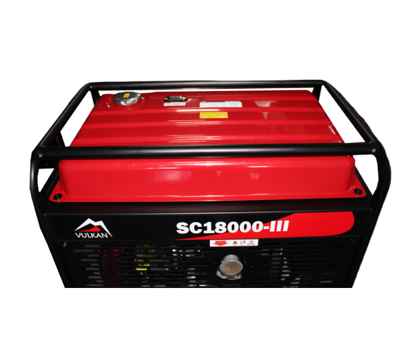 Генераторна установка SC18000-III 1ф 15 кВт ел старт бак-60л, кнопка, фото №5
