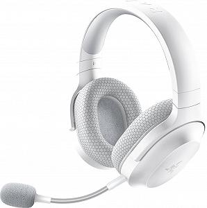 Геймерські бездротові навушники Razer Barracuda X Mercury White / Радіоканал / Активне шумозаглушення / ANC / ENC / Швидка зарядка / До 20 годин роботи / Білі (RZ04-04060100-R3M1) - Фото 1