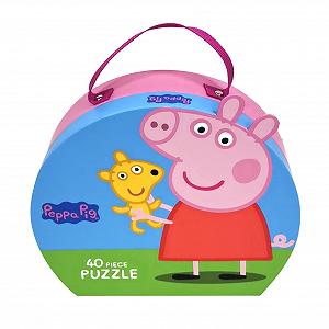 Пазл Barbo Toys Peppa Pig Teddy Bear Suitcase Puzzle 40 деталей у валізці - Фото 1