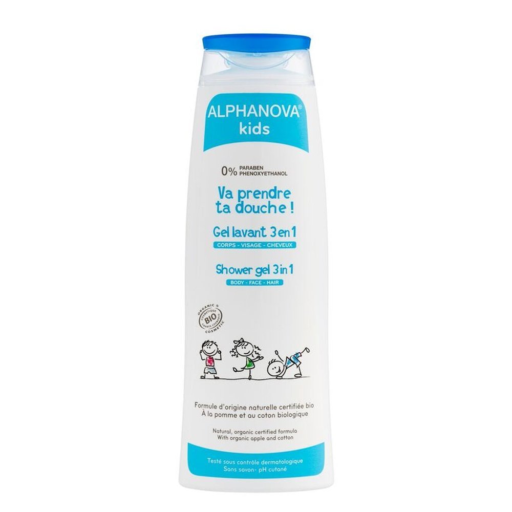 Гель для душу Alphanova Kids Bio 3 в 1 250 мл, фото №2