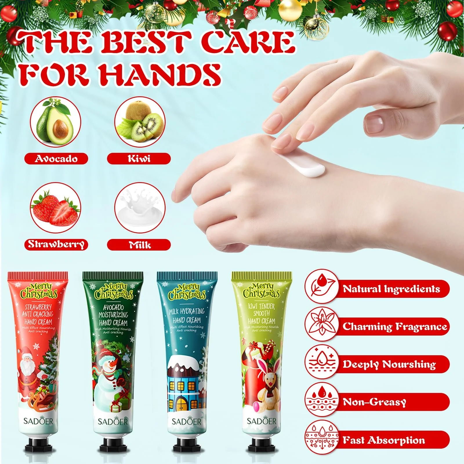 Крем для рук Набор из 8 штук Мини-набор с растительным ароматом Характеристики, фото №4