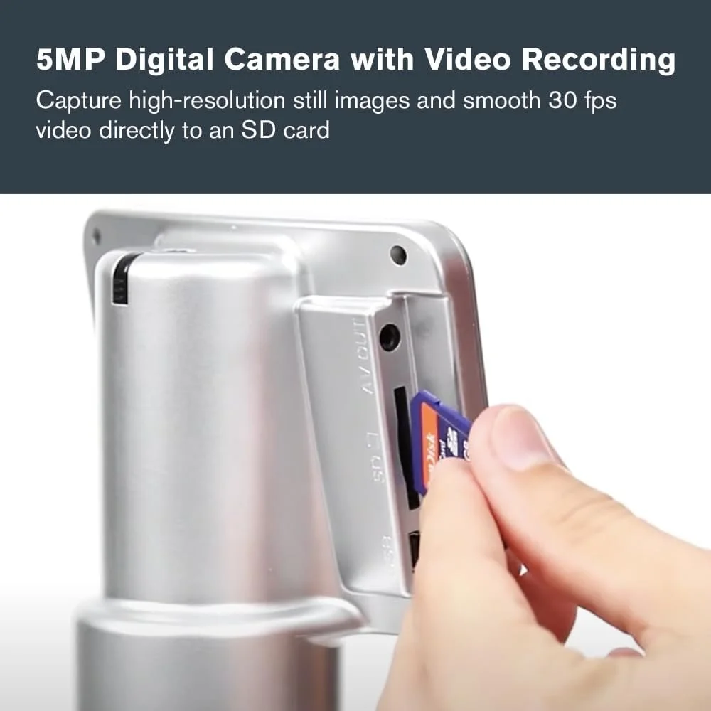 Цифровой микроскоп Celectron TetraView LCD / 4.3" / 5 Мп / 40x-1600x / Черный, фото №5 Цифровой микроскоп Celectron TetraView LCD / 4.3" / 5 Мп / 40x-1600x / Черный, фото №5