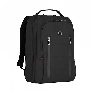Рюкзак для ноутбука WENGER CityTraveler 606490 компактный до 16 дюймов для планшета до 12 дюймов 16 литров Черный - Фото 1