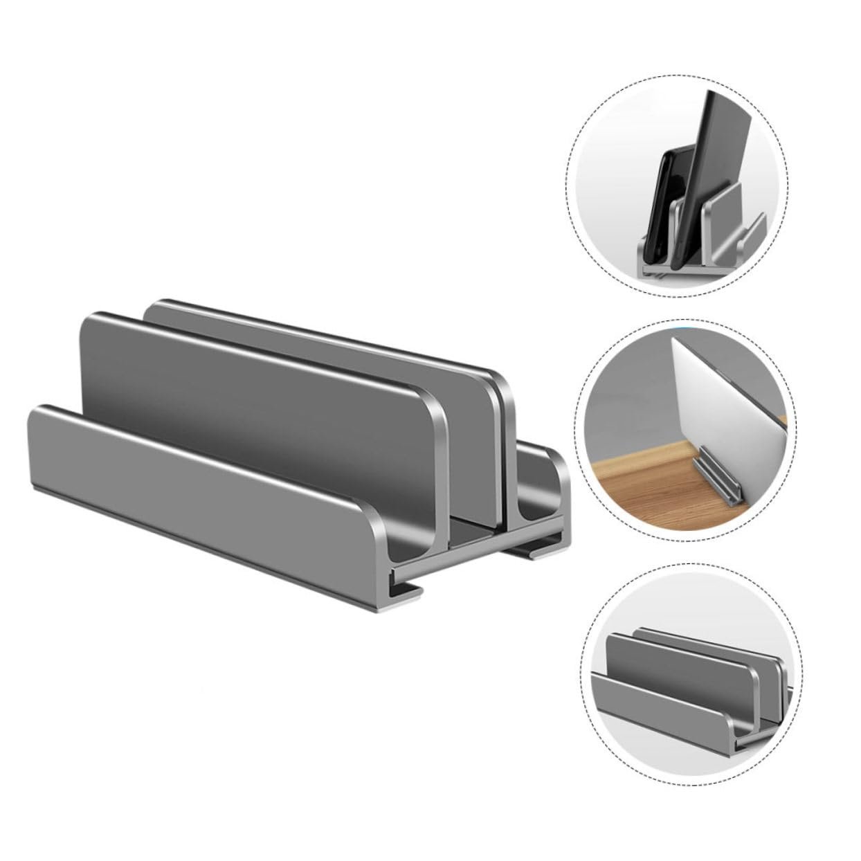 Підставка для ноутбука Kisangel Вертикальна Матеріал Високої Якості для столу дому офісу, фото №5 Підставка для ноутбука Kisangel Вертикальна Матеріал Високої Якості для столу дому офісу, фото №5