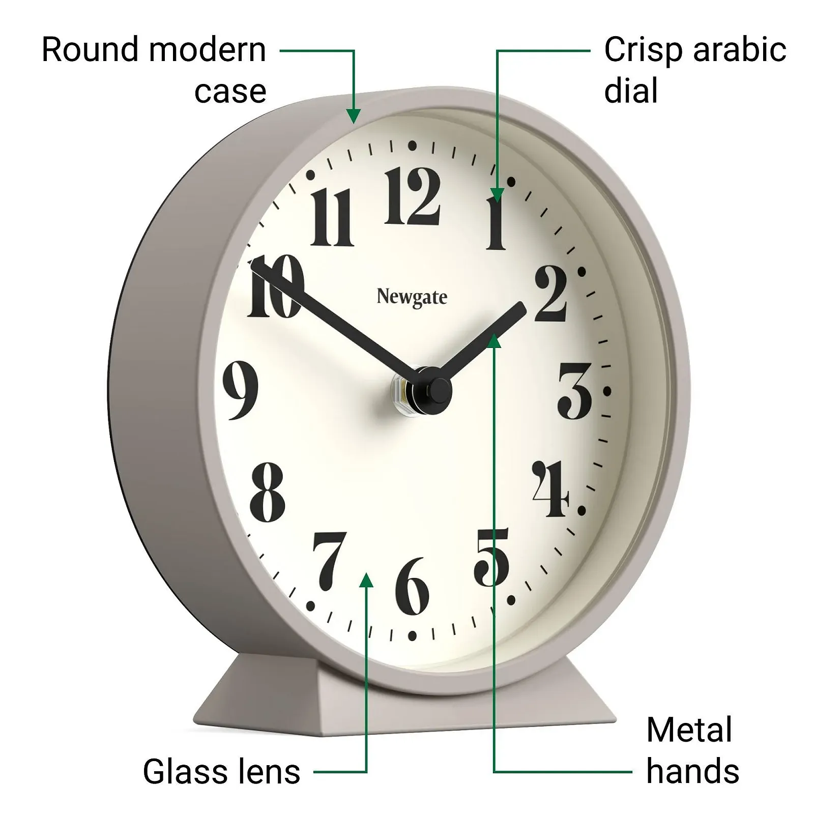 Настольные часы NEWGATE Theatre, круглый дизайн, камень, современный стиль для стола, полки или прикроватной тумбочки, фото №6 Настольные часы NEWGATE Theatre, круглый дизайн, камень, современный стиль для стола, полки или прикроватной тумбочки, фото №6