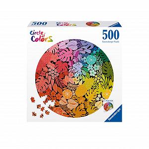 Круглый пазл Ravensburger Circle of Colours Tropical 12000821 500 элементов для взрослых и детей от 12 лет synthetic.ua - Фото 1