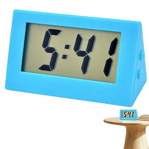 Часы цифровые Gerhua Маленькие дорожные, питание от батареек, синий - Фото 1