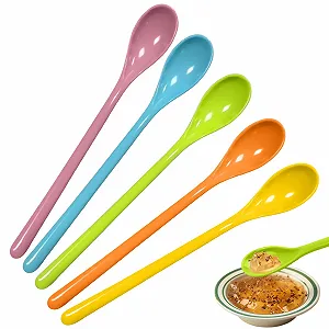 Ложка Пластикова Різнокольорова 5 шт. - Фото 1