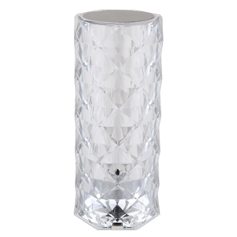 Настольная лампа GLOBO LIGHTING LED Dimmable Crystals USB 21 см Silver-Clear, фото №9