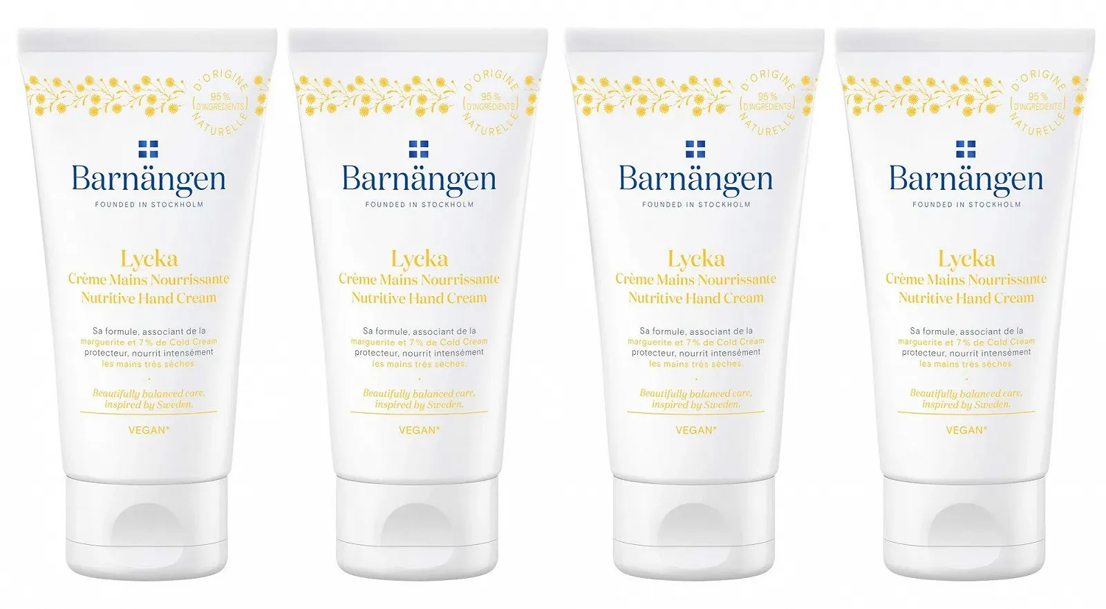 Крем для рук Barnängen Lycka Живлення для дуже сухої шкіри 75 мл (4 шт), фото №1