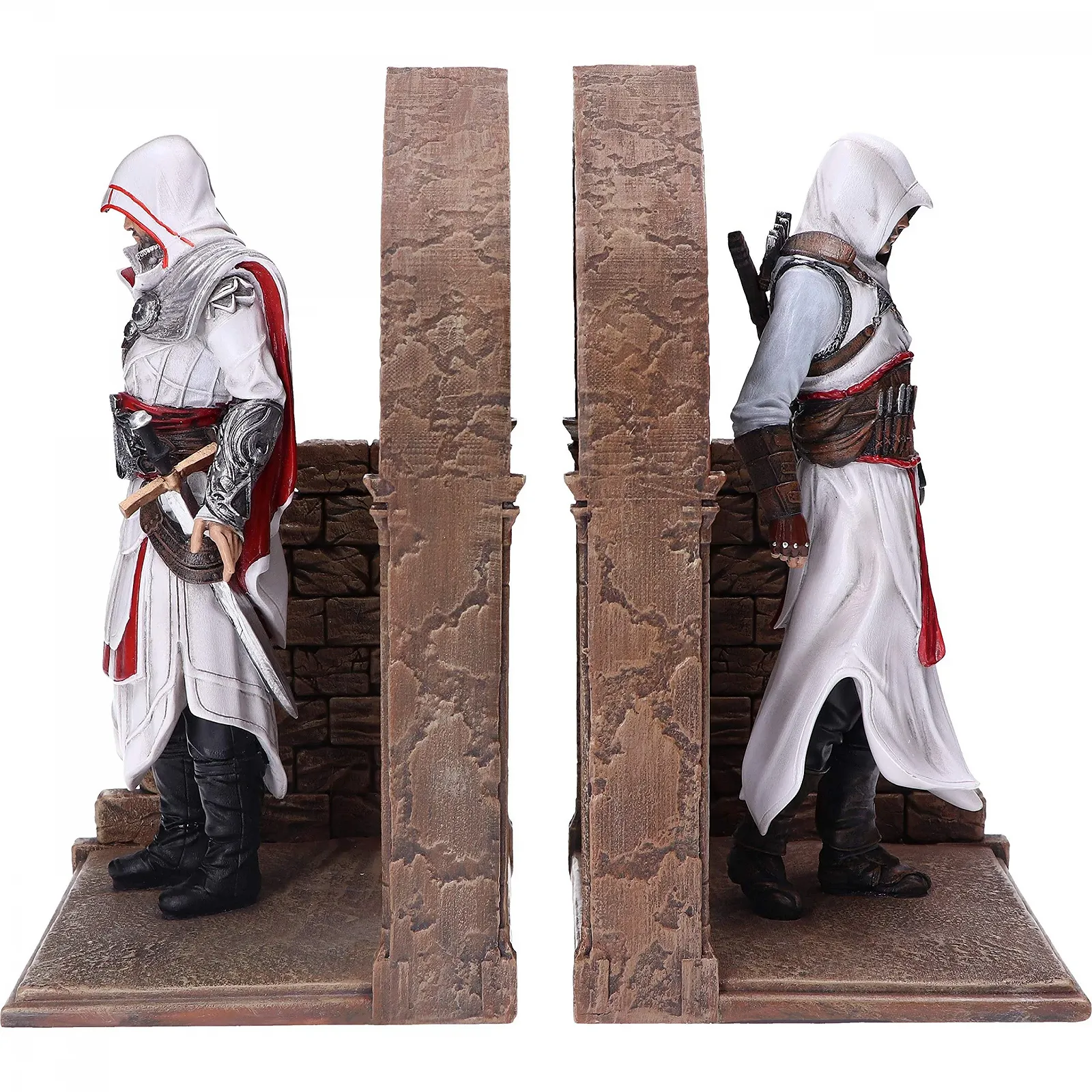 Тримачі для книг Nemesis Now Assassin's Creed Altair and Ezio Library Gaming, смола, коричневий, 24 см, фото №5