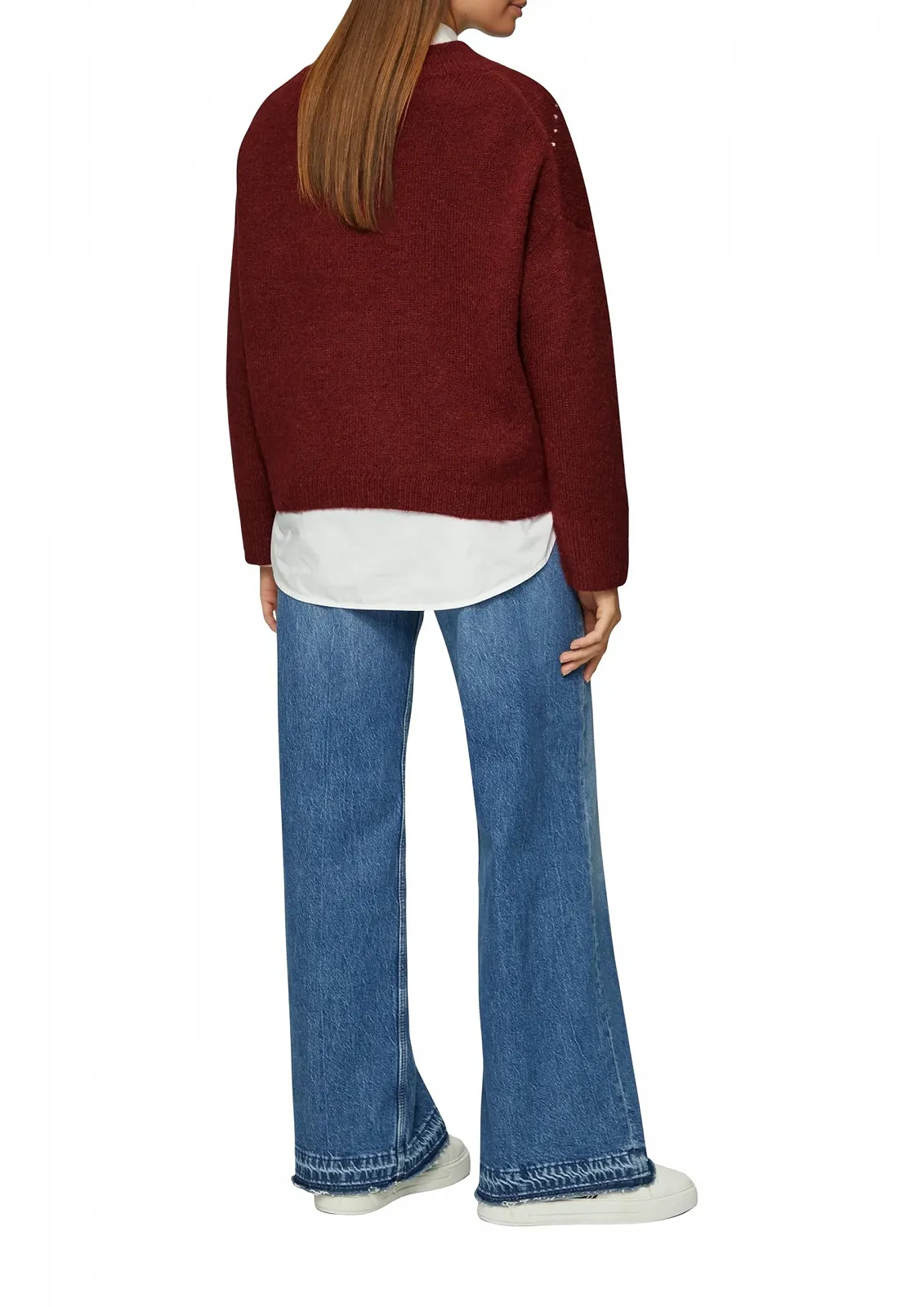 Джемпер s.Oliver Oversized В'язаний з вовни з ромбовидним візерунком, фото №3 Джемпер s.Oliver Oversized В'язаний з вовни з ромбовидним візерунком, фото №3