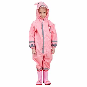 Грязевой костюм JinBei для девочек и мальчиков, детский дождевой костюм, дождевик для одного ребенка с капюшоном, набор сумок с подкладкой, дождевой комбинезон, водонепроницаемый дышащий грязезащитный костюм, унисекс, 3-10 лет synthetic.ua - Фото 1