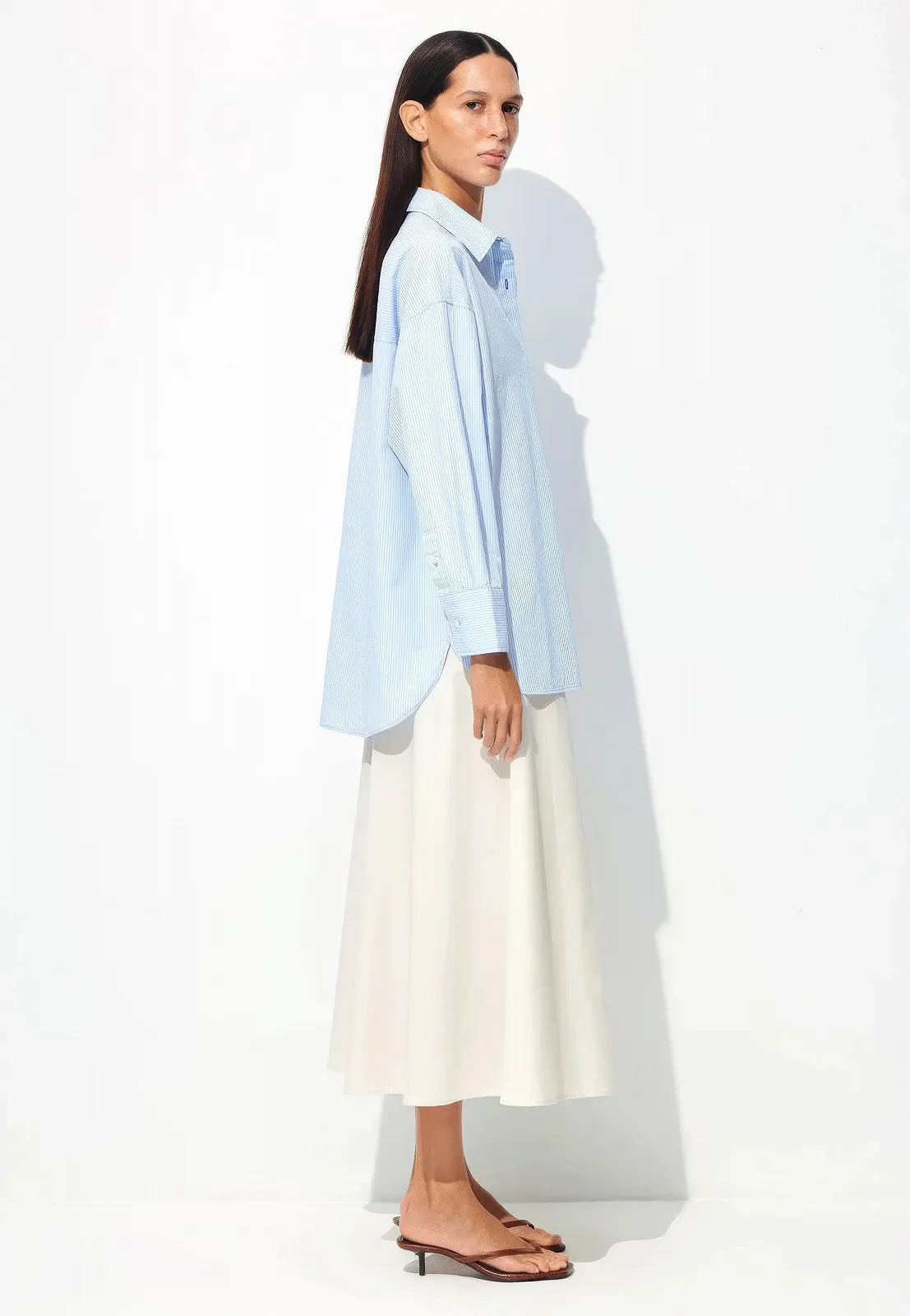 Женская рубашка MAVI STRIPE BLOUSE Light Blue - L, фото №3