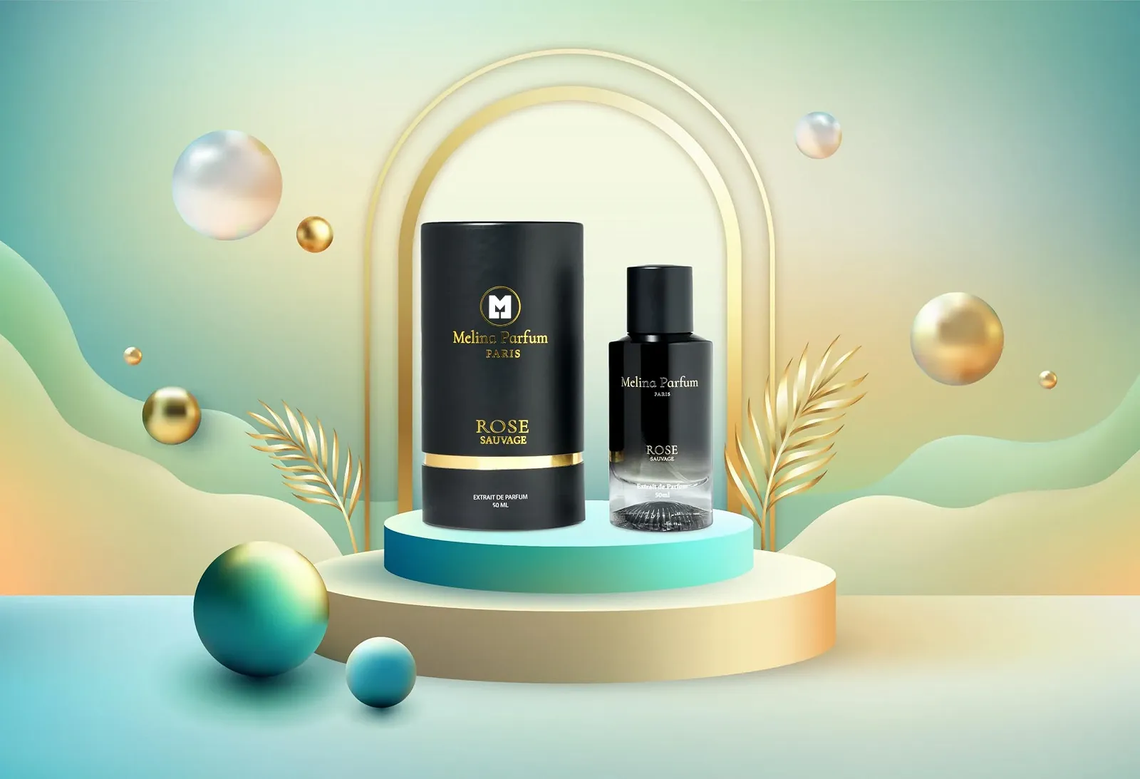 Парфумерний екстракт Melina Parfums Rose Sauvage 50 мл, фото №5