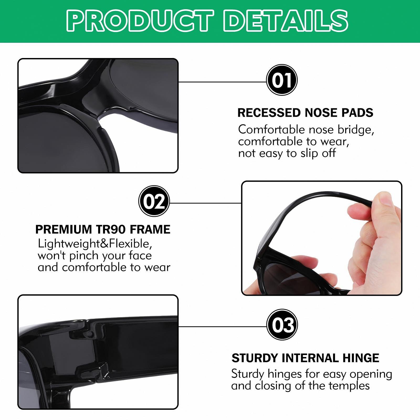 Поляризовані окуляри Hifot для чоловіків та жінок, сонцезахисні, фото №3