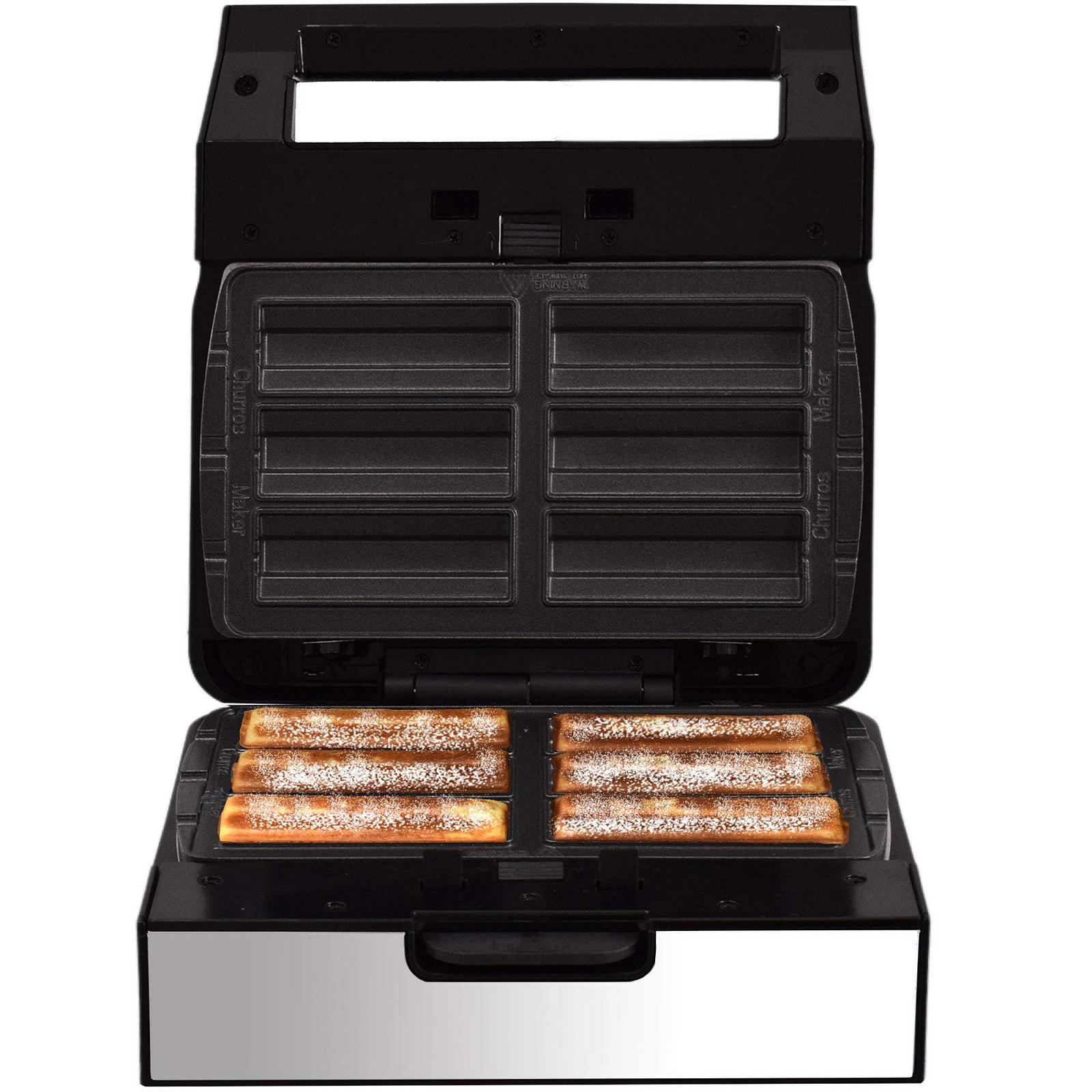 Аппарат для пончиков Syntrox Germany MM-1400W с пластинами для чуррос, фото №3