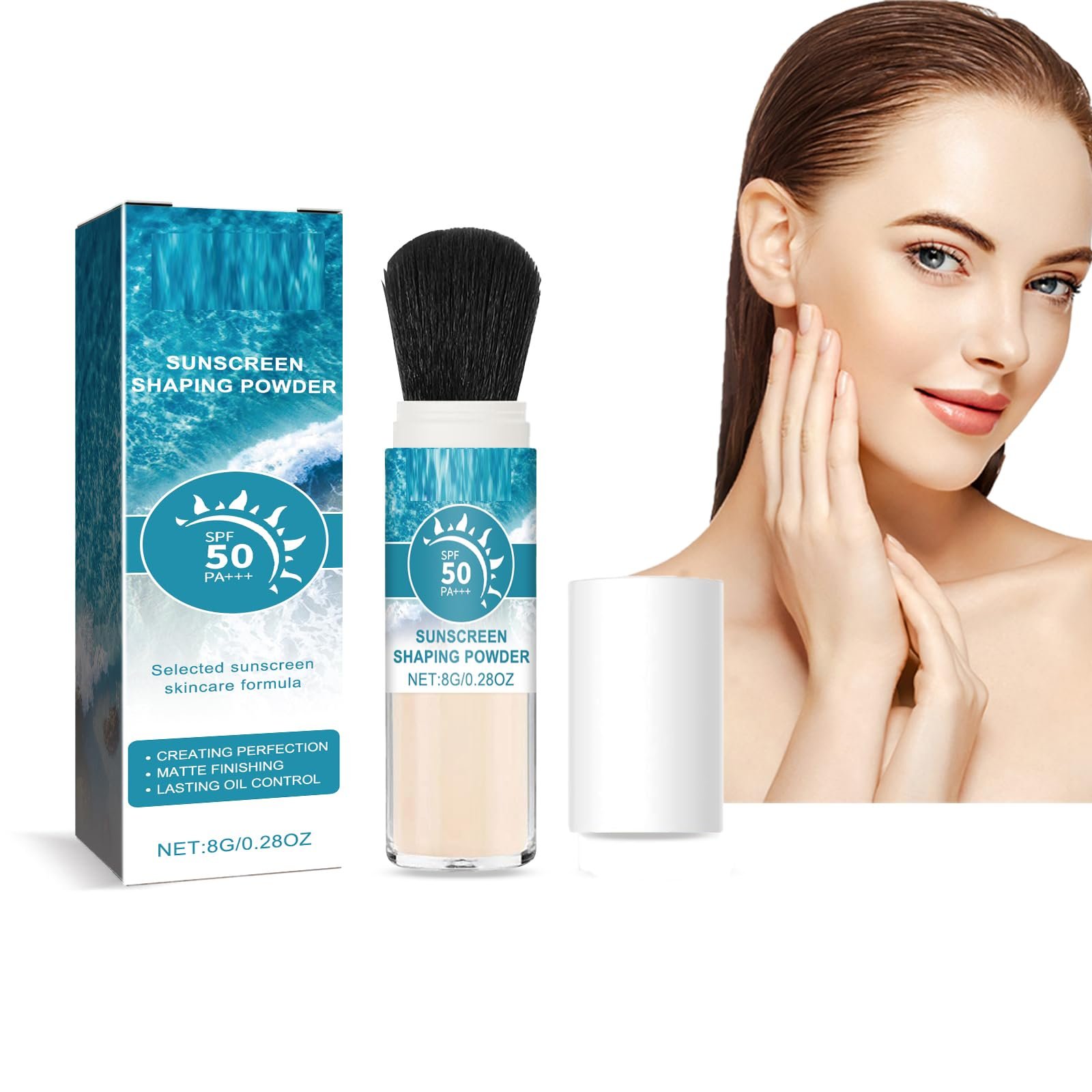 Пудра Минеральная солнцезащитная SPF 50 PA+++, 8 г (1 шт.), фото №1