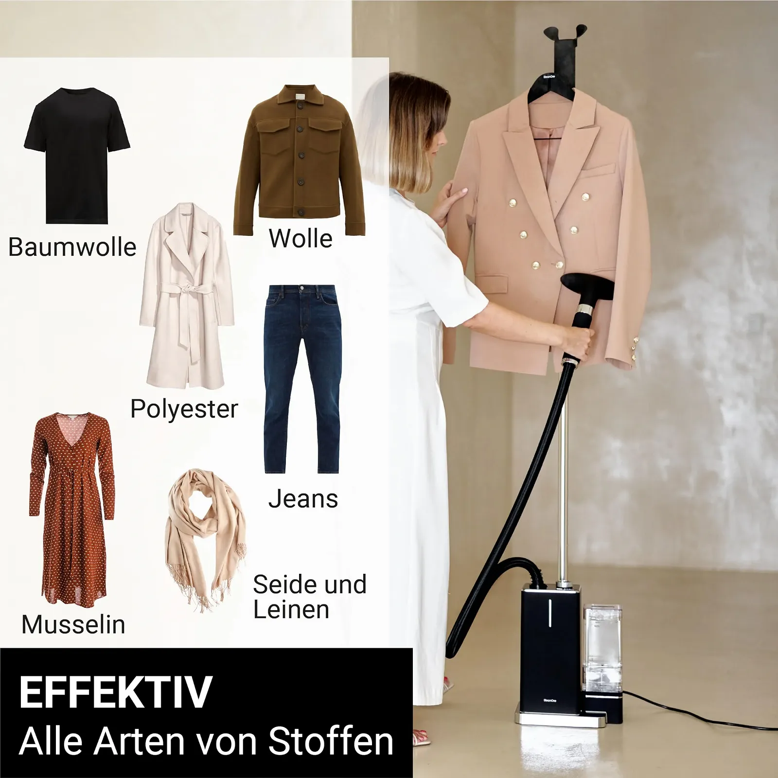 Вертикальный отпариватель SteamOne George Professional 2000 Вт 45 г/мин, фото №5