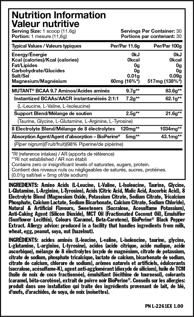 Mutant BCAA 9.7 348g Fuzzy Peach, фото №2