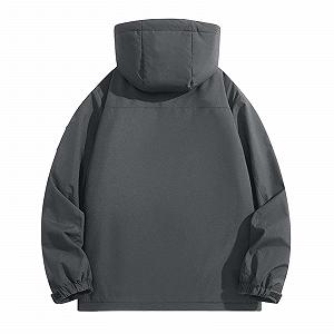 Мужская Переходная Куртка SRZYMJ Черный Белый 3XL Ветровка 5XL Спортивная synthetic.ua - Фото 1