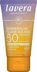 Сонцезахисний лосьйон lavera Sensitive SPF 50 для обличчя та зони декольте 40 мл - Фото 1