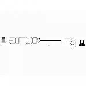 Комплект проводів запалювання NGK 0966 для AUDI SEAT SKODA VW LAMBORGHINI BENTLEY synthetic.ua - Фото 1