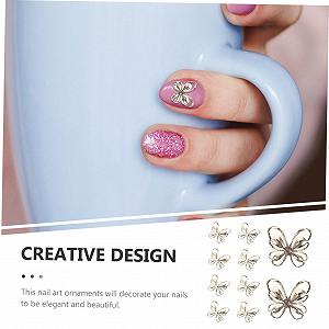 Прикраса для нігтівOOFAN Метелики 50 шт synthetic.ua - Фото 1