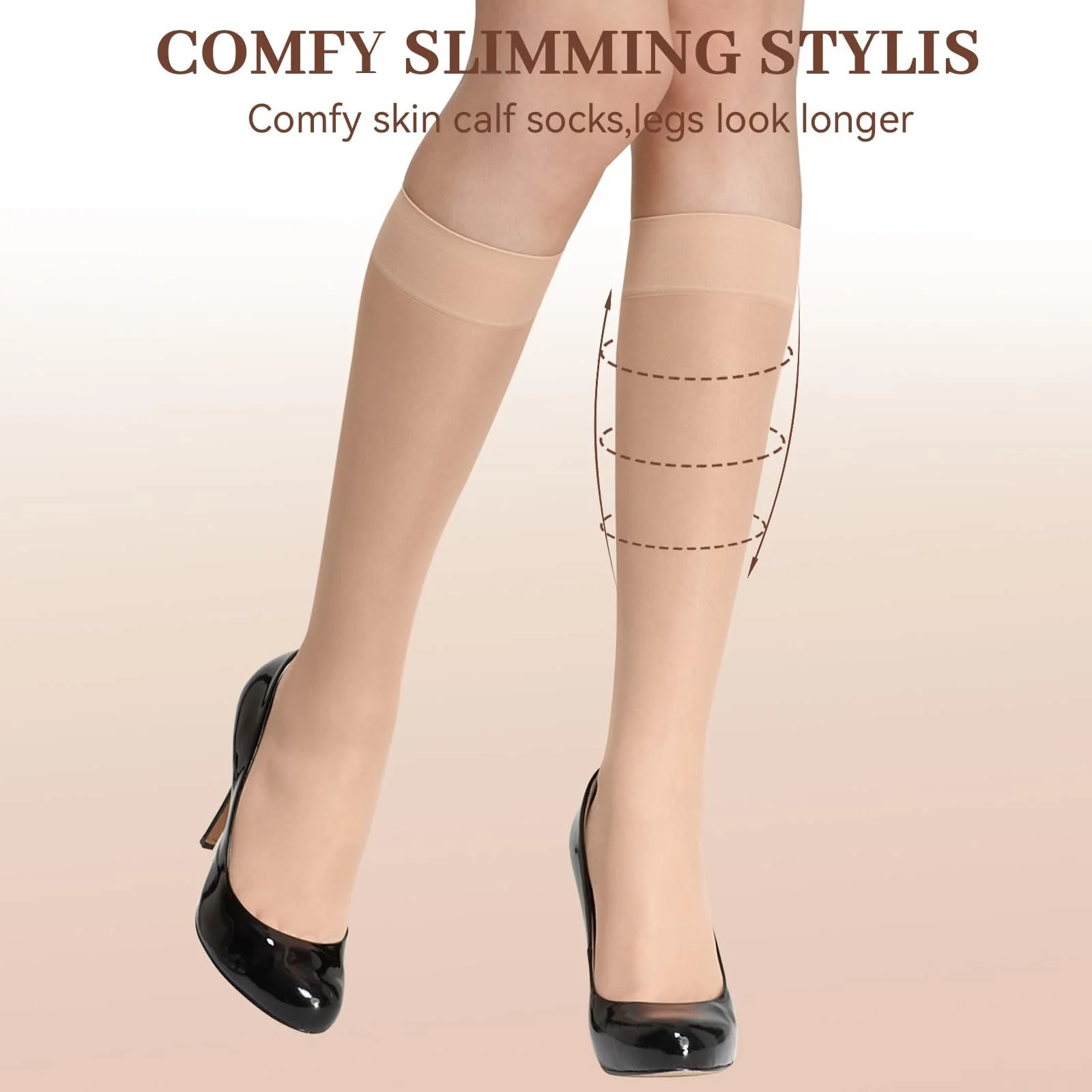 Панчохи Жіночі Нековзні - 2 Пари Ультратонкі Міцні Нейлонові Панчохи Жіночі, фото №6 Панчохи Жіночі Нековзні - 2 Пари Ультратонкі Міцні Нейлонові Панчохи Жіночі, фото №6