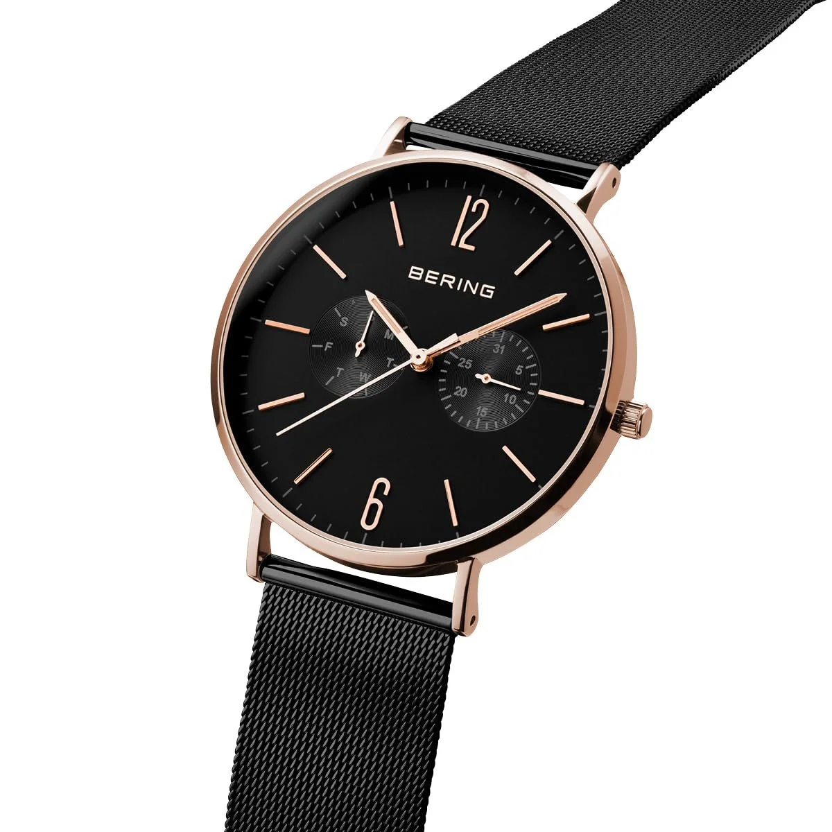 Годинник BERING Classic Collection 14240-809, кварцовий механізм, нержавіюча сталь, сапфірове скло, водостійкість 3 ATM, фото №2 Годинник BERING Classic Collection 14240-809, кварцовий механізм, нержавіюча сталь, сапфірове скло, водостійкість 3 ATM, фото №2