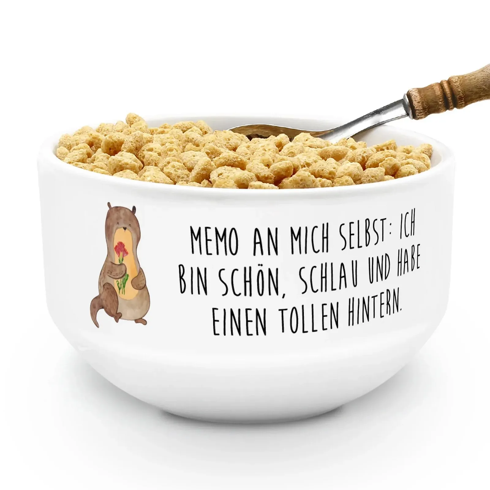 Миска для хлопьев Mr. & Mrs. Panda Букет из выдр Керамика, фото №3