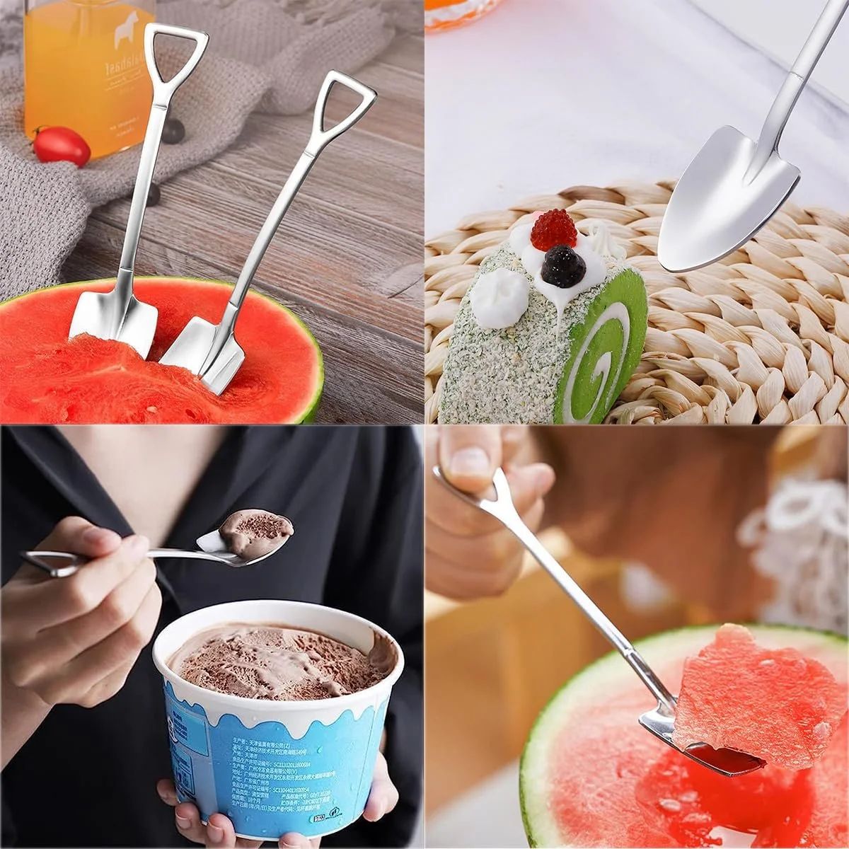 Набір з 8 ложок у формі лопати, фото №4