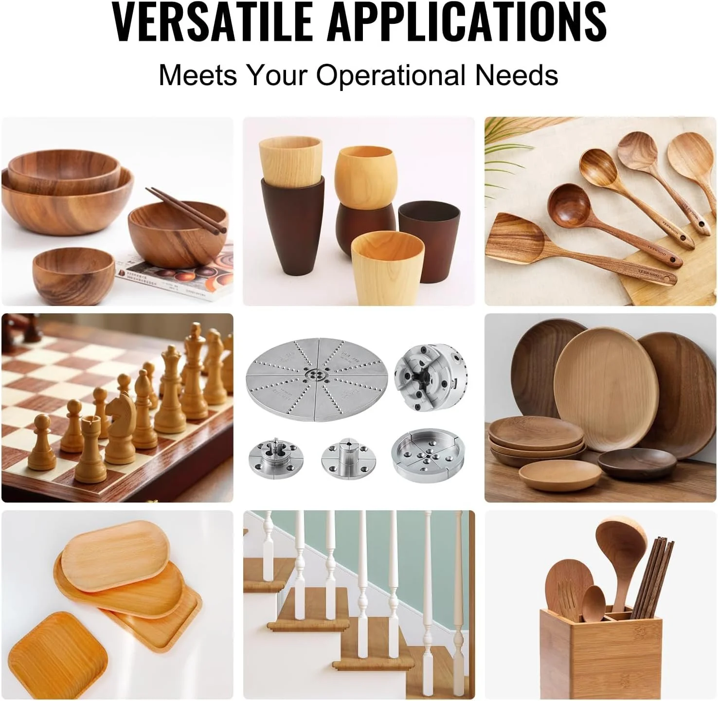 Токарний патрон VEVOR KP965 / 4-кулачковий / 95 мм, фото №7 Токарний патрон VEVOR KP965 / 4-кулачковий / 95 мм, фото №7