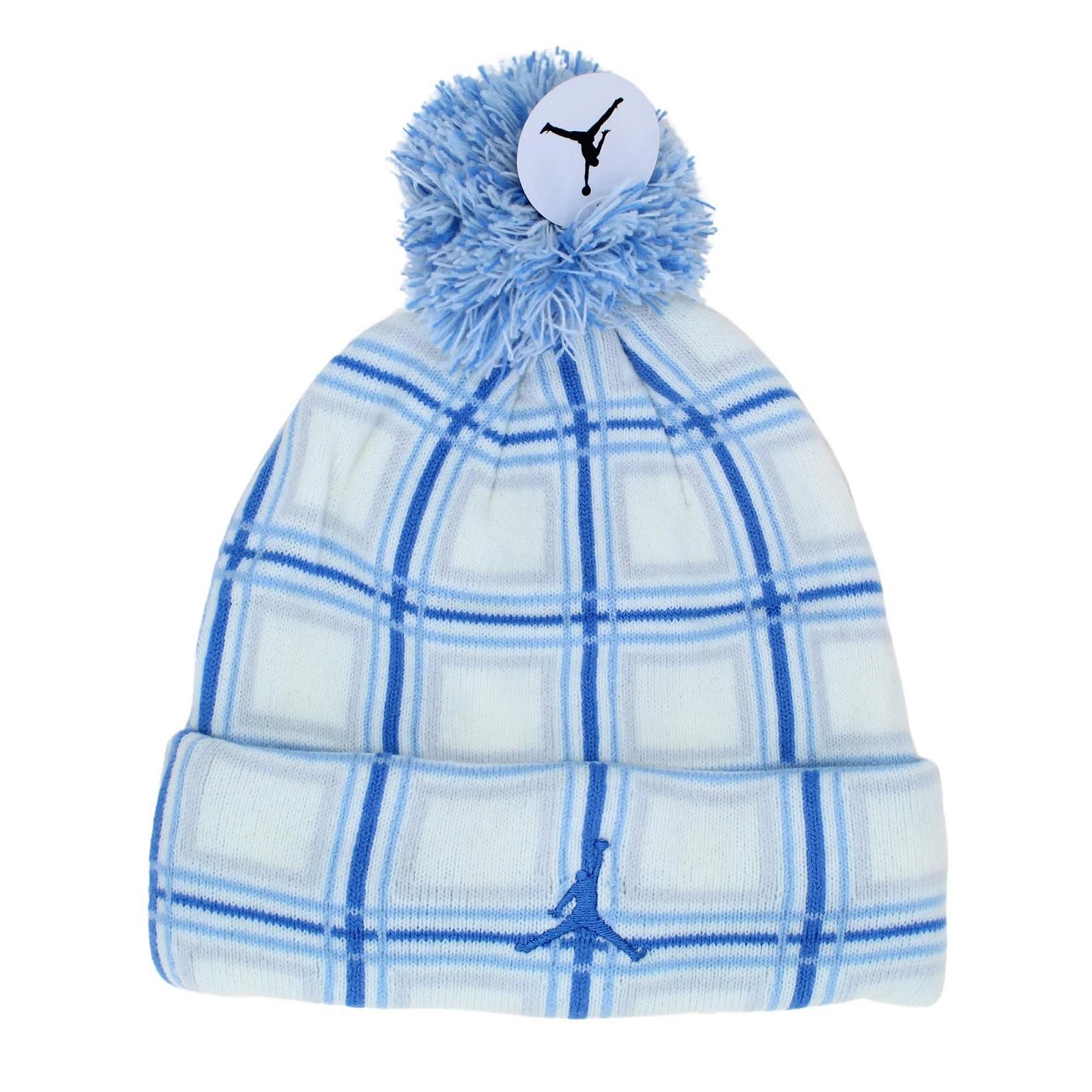 Шапка Jordan Nike 9A0968-001 для мальчиков с клетчатым помпоном Белый, фото №1 Шапка Jordan Nike 9A0968-001 для мальчиков с клетчатым помпоном Белый, фото №1
