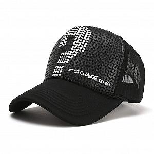 Бейсболка с двухлинейными пайетками унисекс регулируемая synthetic.ua - Фото 1