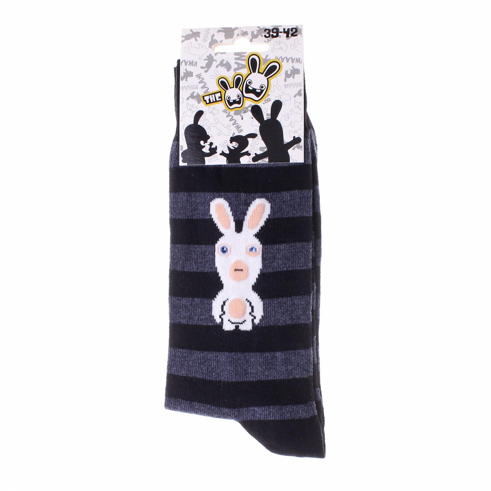 Носки LAPINS CRETINS LAPIN ET RAYURES Черный 39-42, фото №2