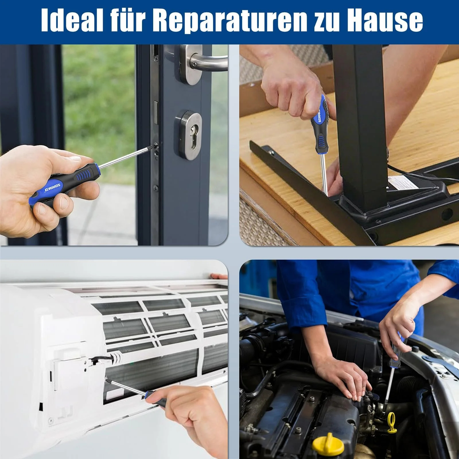 Набір викруток магнітних SORAKO 11 одиниць з намагнічувачем 2-в-1, фото №7