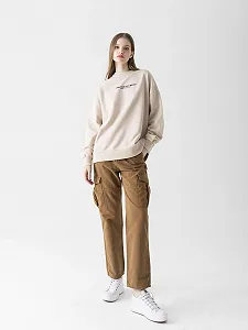 Свитшот LTB Jeans Tesara Relaxed Хлопок Бежевый Размер L synthetic.ua - Фото 1