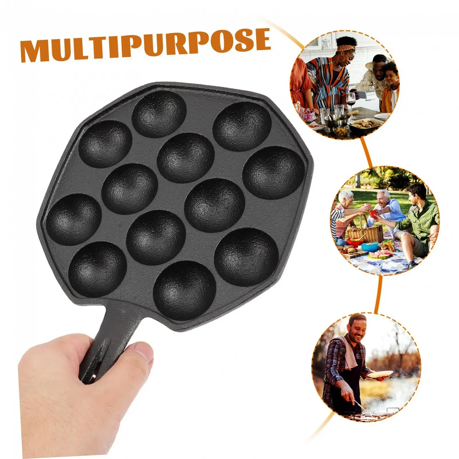 Форма для запекания улиток SOIMISS Cast Iron чугунная термостойкая, фото №7