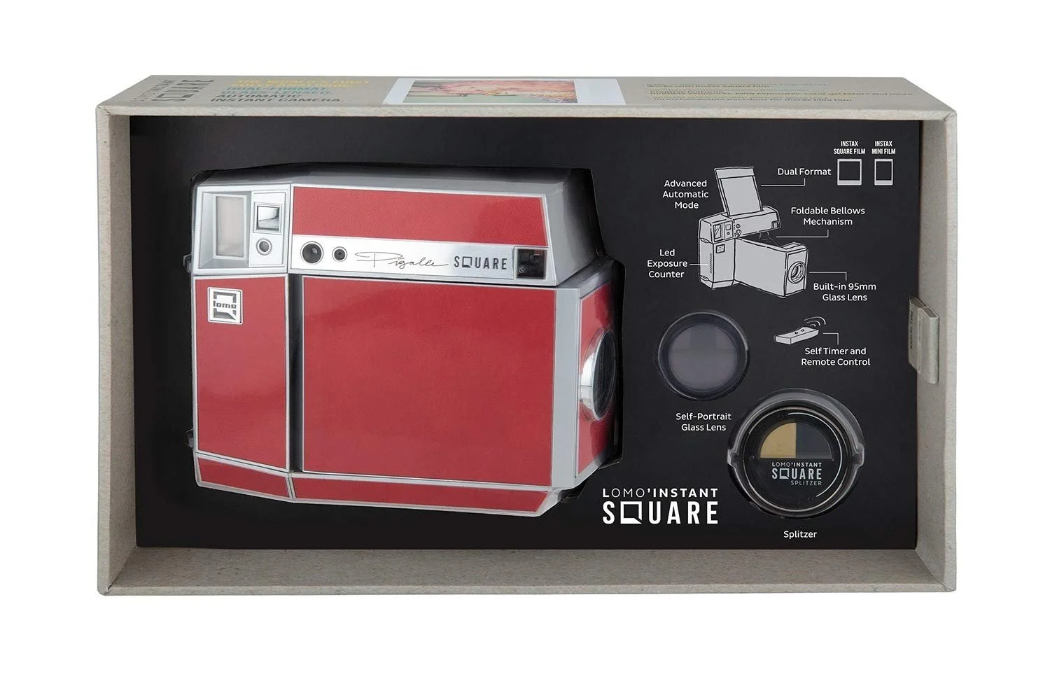 Фотокамера мгновенной печати Lomography Lomo'Instant Square Combo Pigalle, фото №8