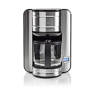 Кофеварка NEDIS KACM210EAL 12 чашек таймер 24 часа нержавеющая сталь - Фото 1