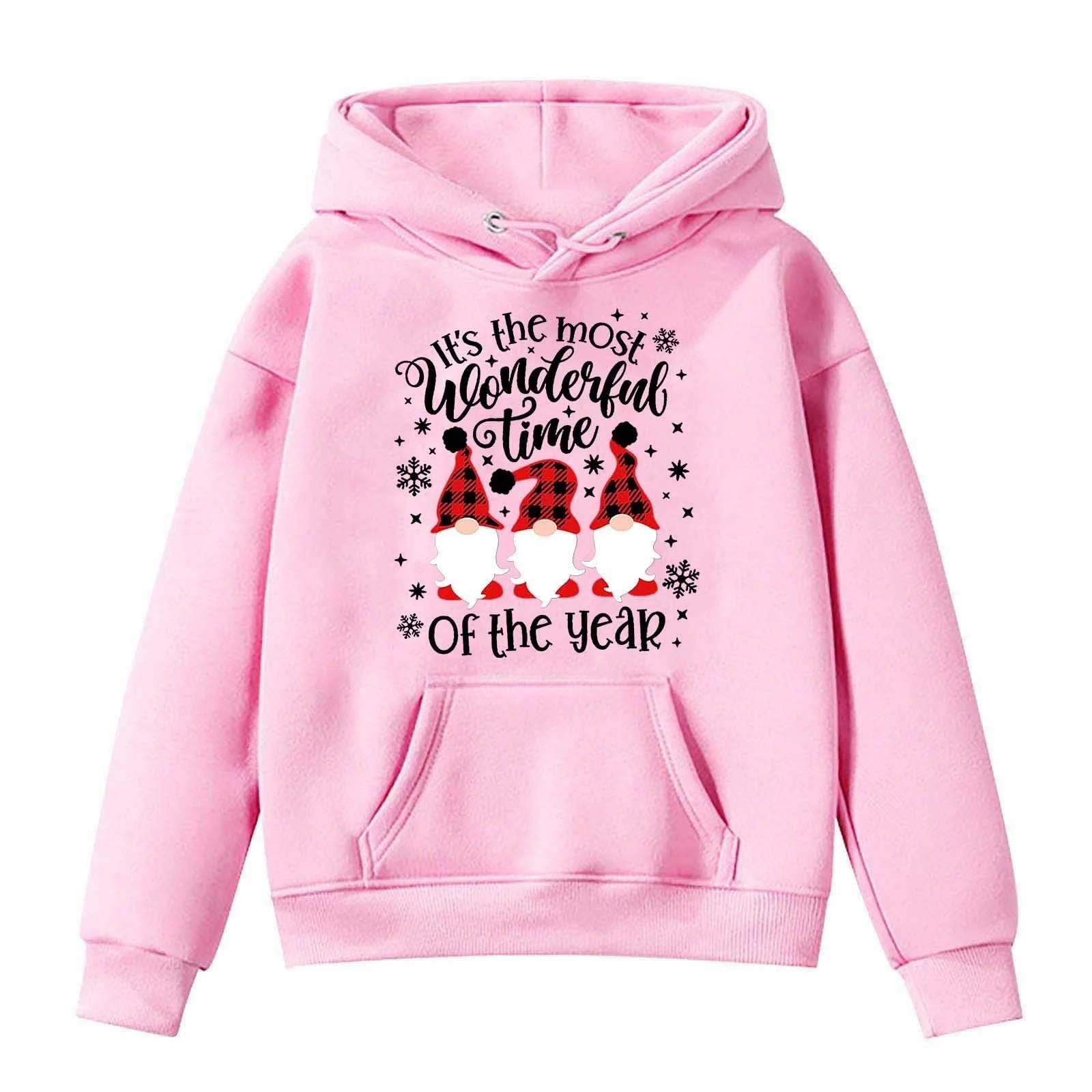 Рождественский свитер Девочка Уродливый Рождественский Худи Круглый вырез Рождественский свитер Длинный рукав Рождественский мотив Легкая Рождественская одежда Повседневный Рождественский костюм, фото №4