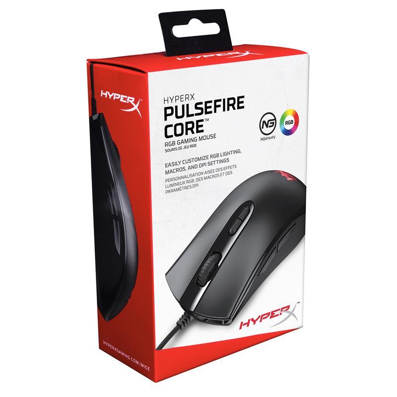Мышь HyperX Pulsefire Core RGB Black 4P4F8AA USB, фото №6