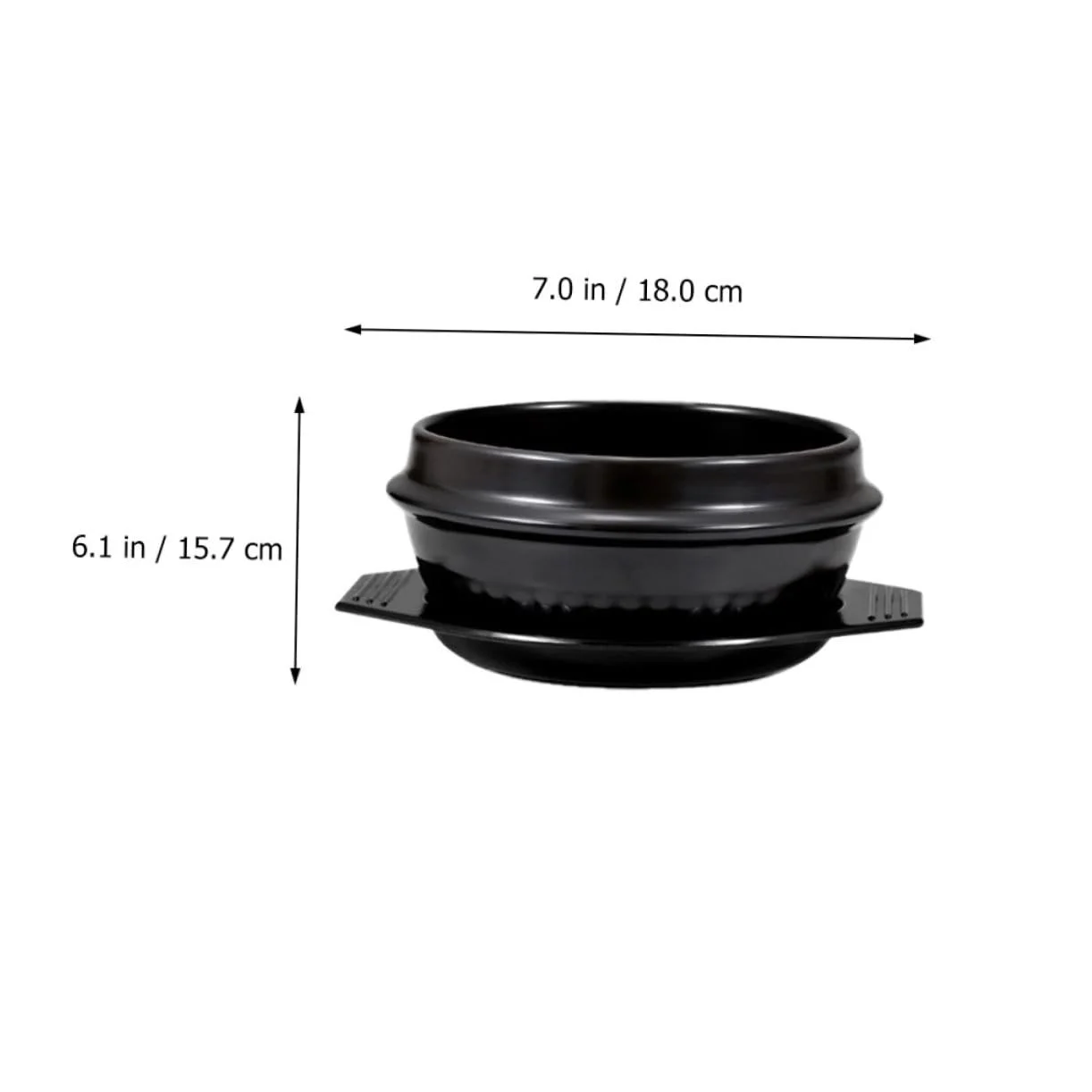 Кастрюля для тушения Alipis керамическая 1100 мл с подставкой энергосберегающая теплопроводность, фото №5