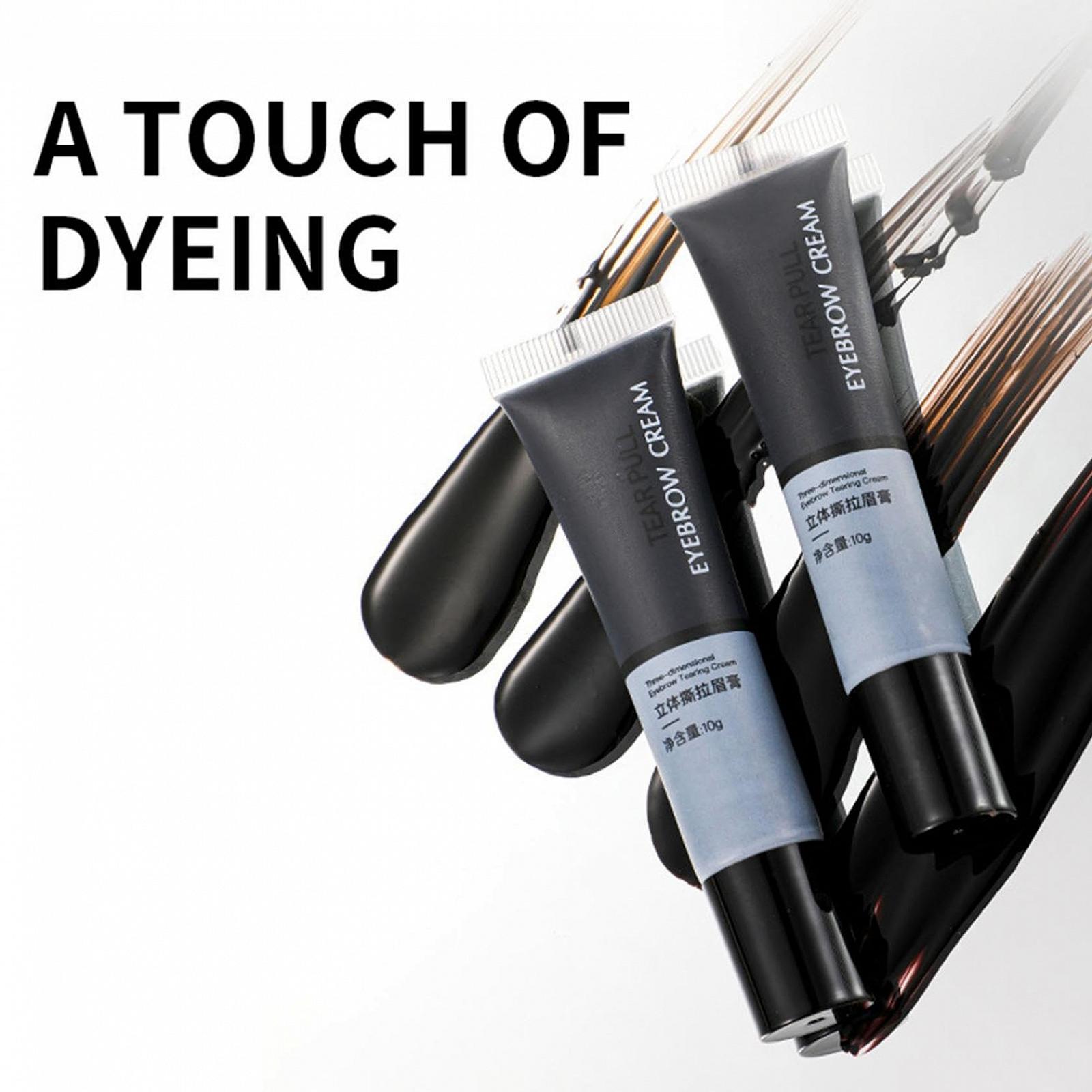 Гель для брів Abziehbarer Augenbrauen 03# Black, фото №5