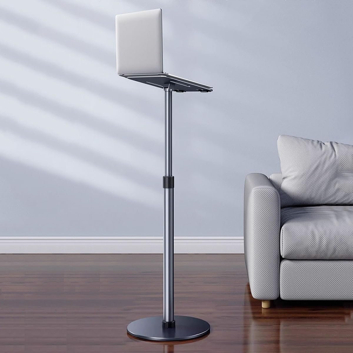 Регулируемая Подставка для Ноутбука, Универсальная Подставка для Проектора, Эргономичная Подставка для дома, офиса, для положения стоя и сидя, регулируемая высота 55 см - 101.6 см, фото №1