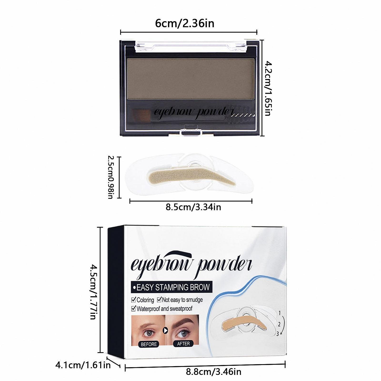 Набор теней для бровей Pratvider Durable Eyebrow Powder для естественного вида, фото №6