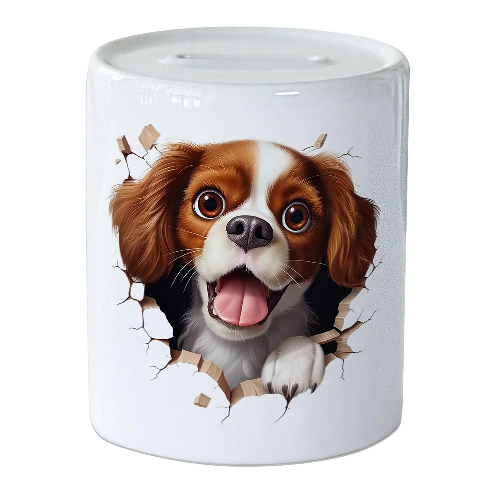 Скарбничка GRAZDesign Funny Dog Тріщина в стіні керамічна Собака, фото №1