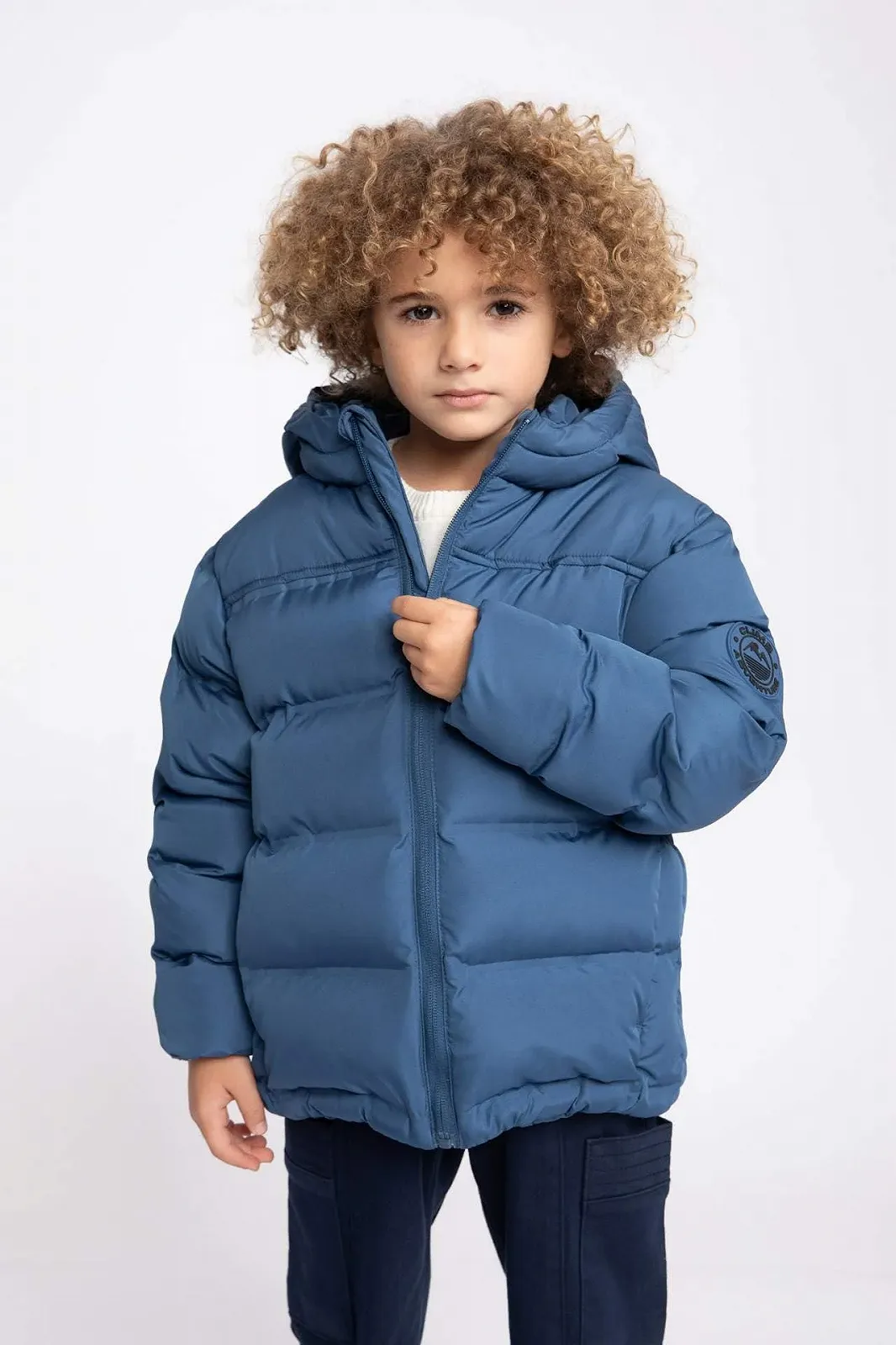 Зимняя куртка DeFacto для мальчиков, стандартный крой, с капюшоном, фото №7