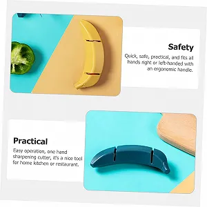 Набір стругачок для ножів ручних (2 шт.) з нековзною основою професійні ергономічні synthetic.ua - Фото 1